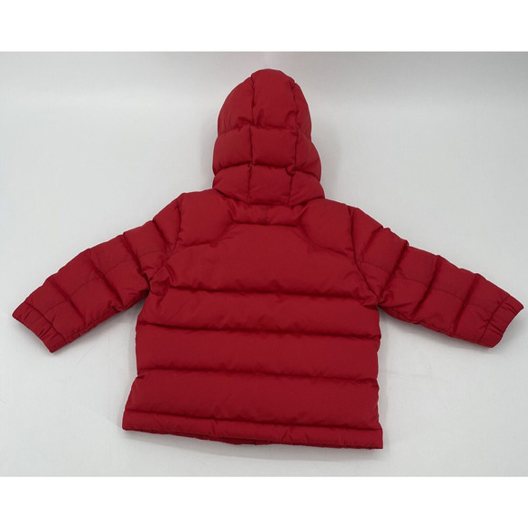 Polo Ralph Lauren Down Puffer Jacket 24 Months Red Hood - Picture 7 of 10
